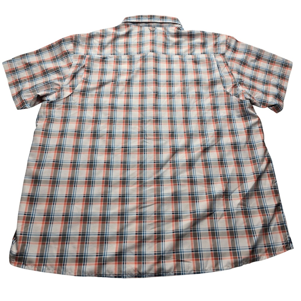 Realtree Fishing Plaid Short Sleeve Button Up Shirt Blue Moon Mens 3XL - Picture 2 of 10